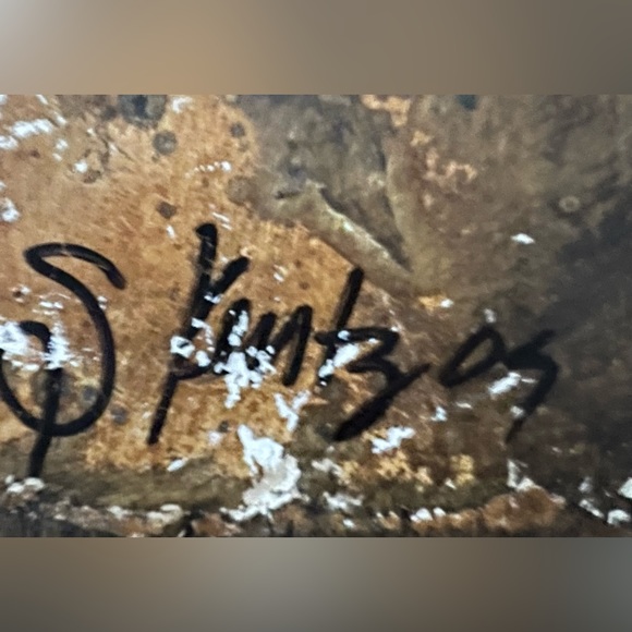 Sharon Klutz Designs stone wall decor wall plaque signed & numbered “Faith” - Picture 4 of 6